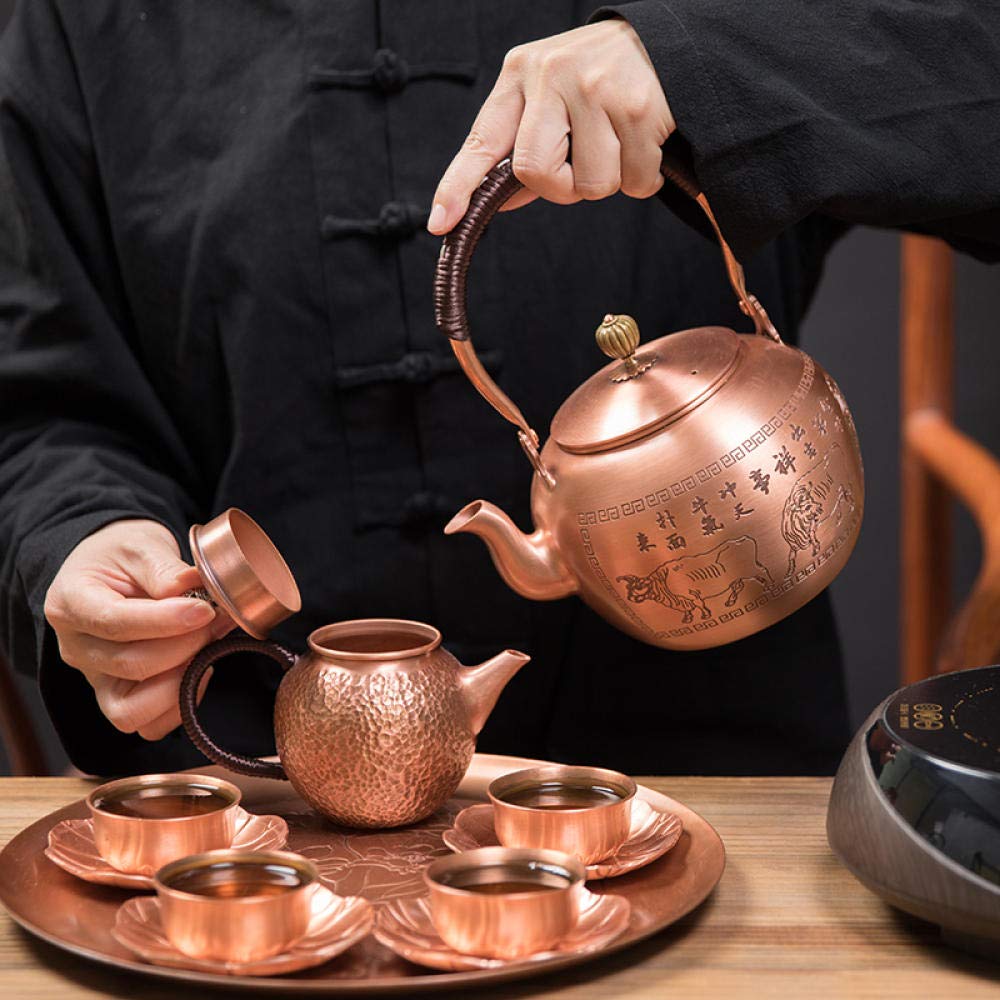 ドラゴン注ぎ口の銅製ティーポット Amazon | 銅のやかん、やかん、純銅