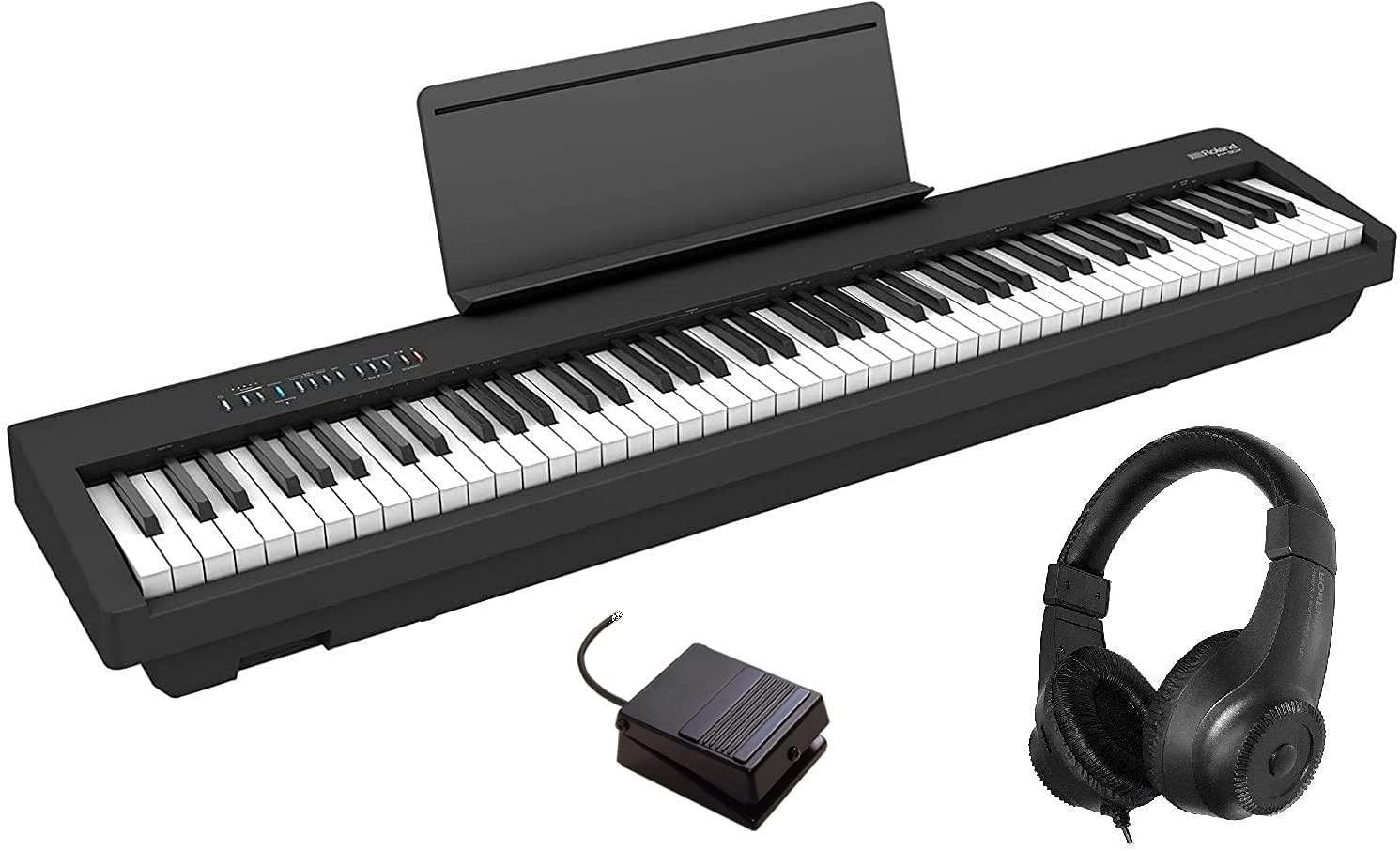 ローランド 電子ピアノ FP-30 ブラック 黒 roland スタンド付き