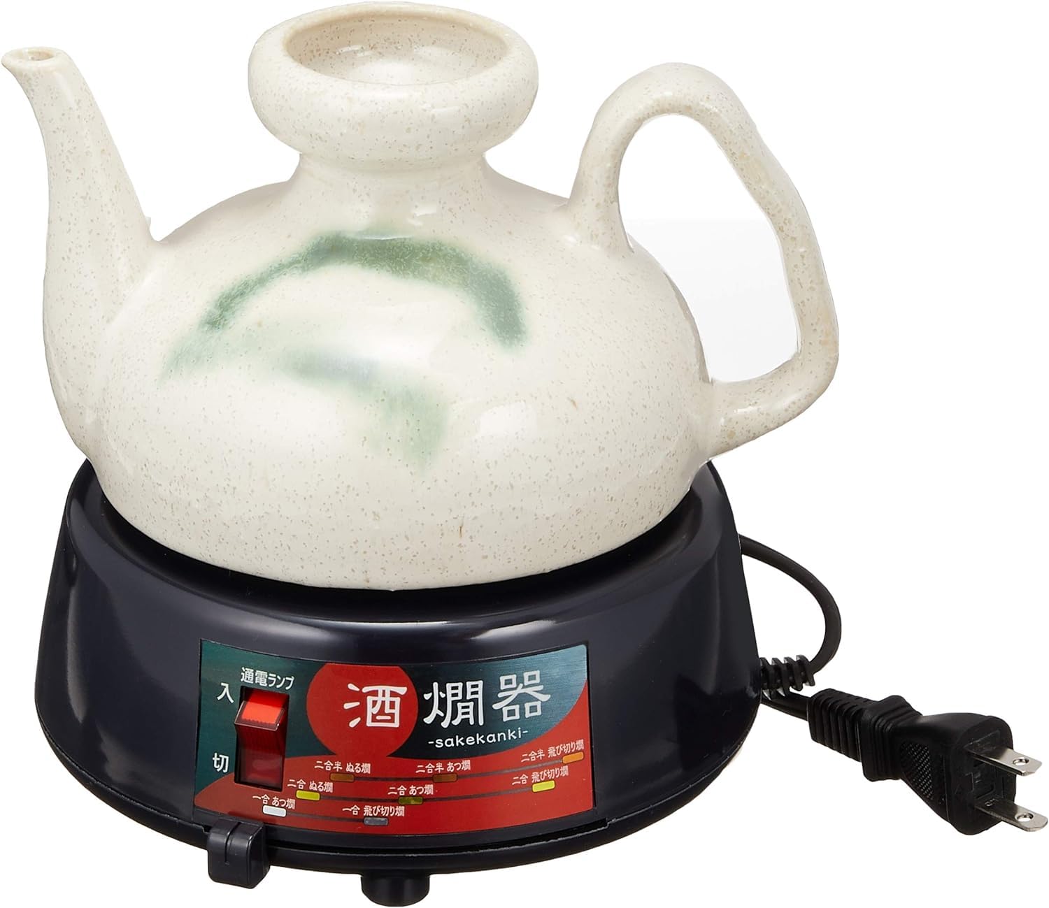 Amazon | 丸山 電気 酒燗器 2.5合 DS-25(W) 日本酒 熱燗 熱燗器 美濃焼