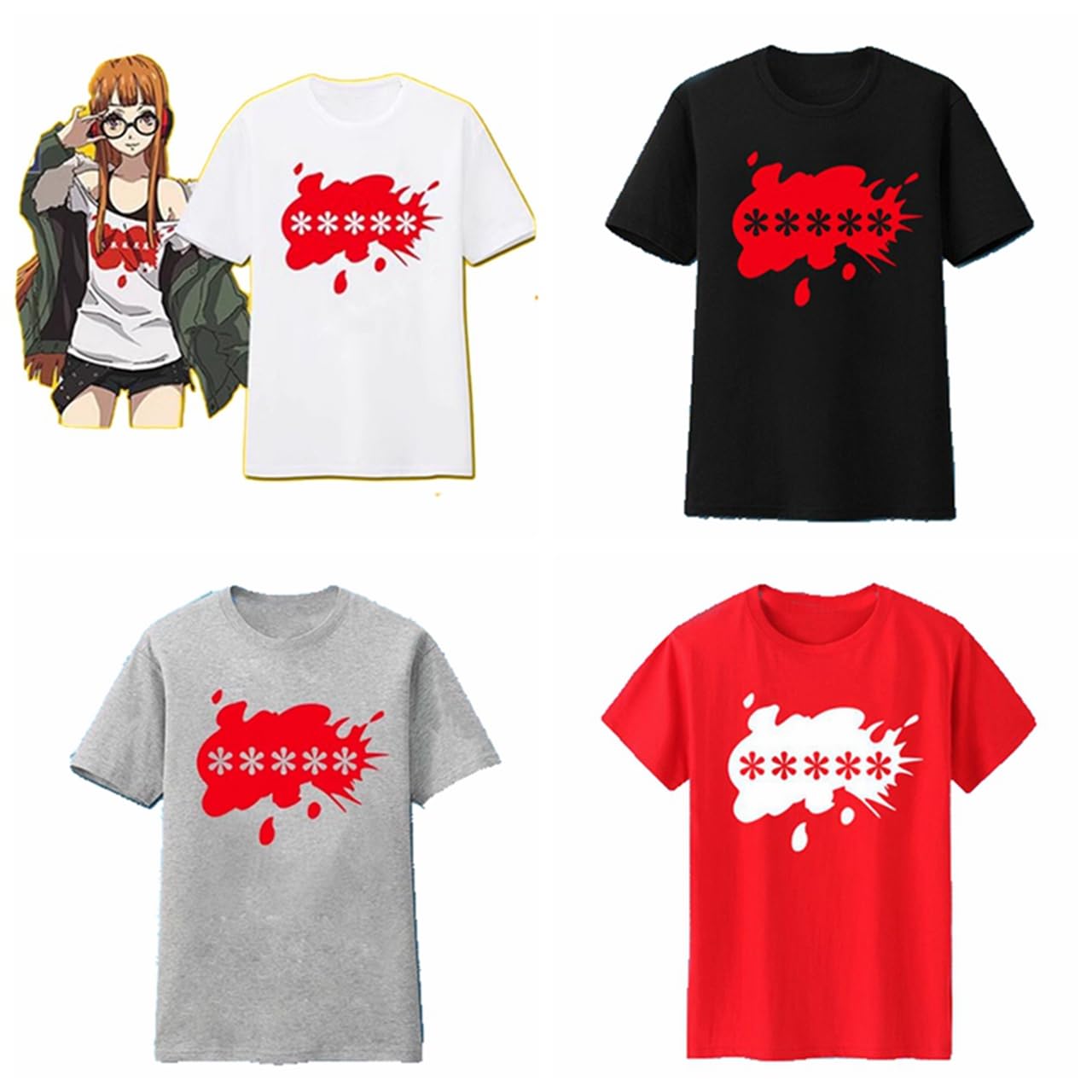 Amazon.co.jp: 佐倉双葉 Tシャツ ペルソナ5 さくらふたば 同型 半袖