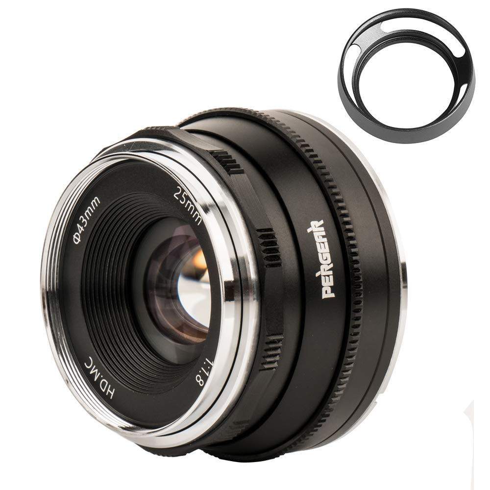 Amazon | Pergear 25mm F1.8 交換レンズ Fujifilm Xマウントカメラ用