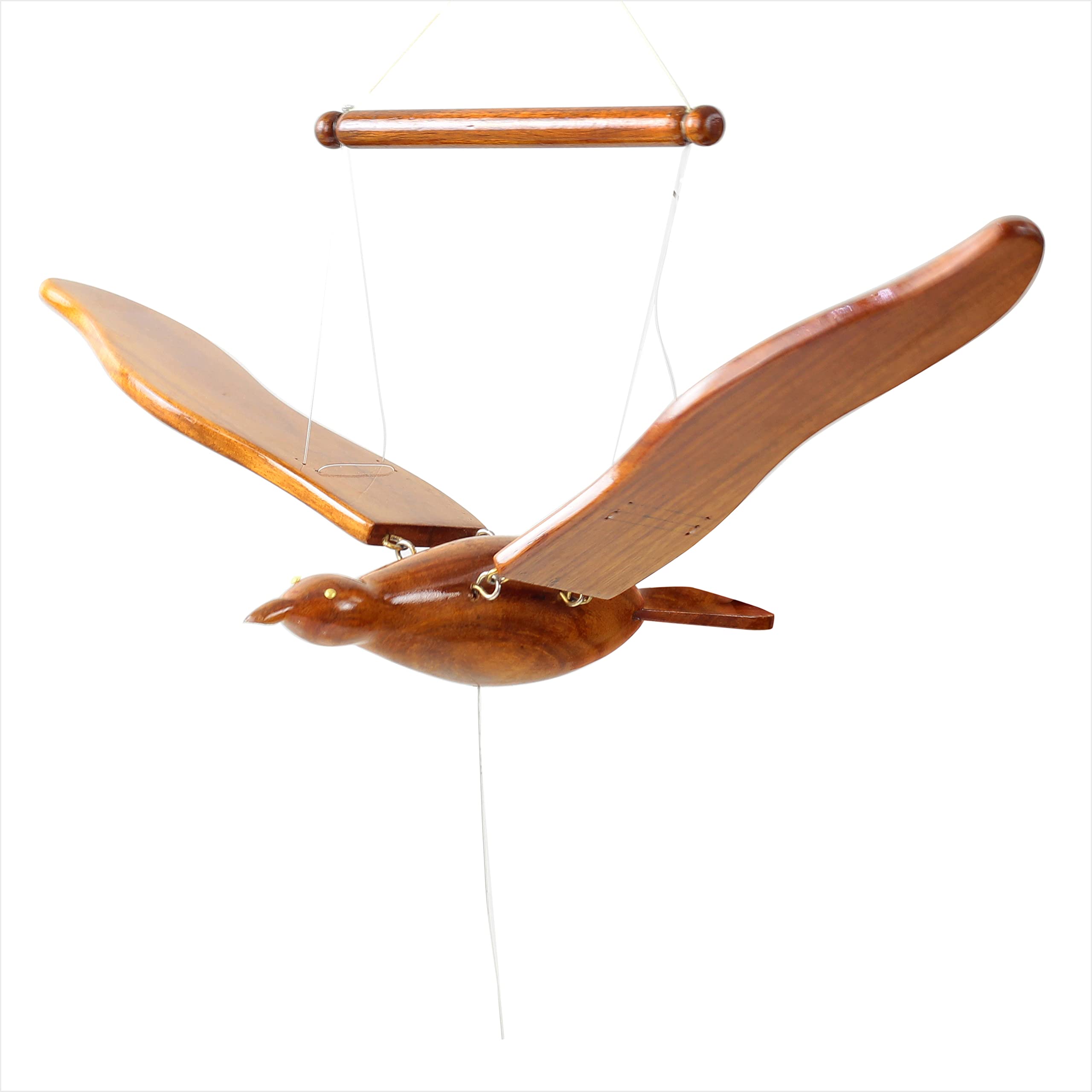 Amazon.co.jp: 職人手作り木製飛ぶ鳥3D(3次元)モデル翼付き|独占ホーム
