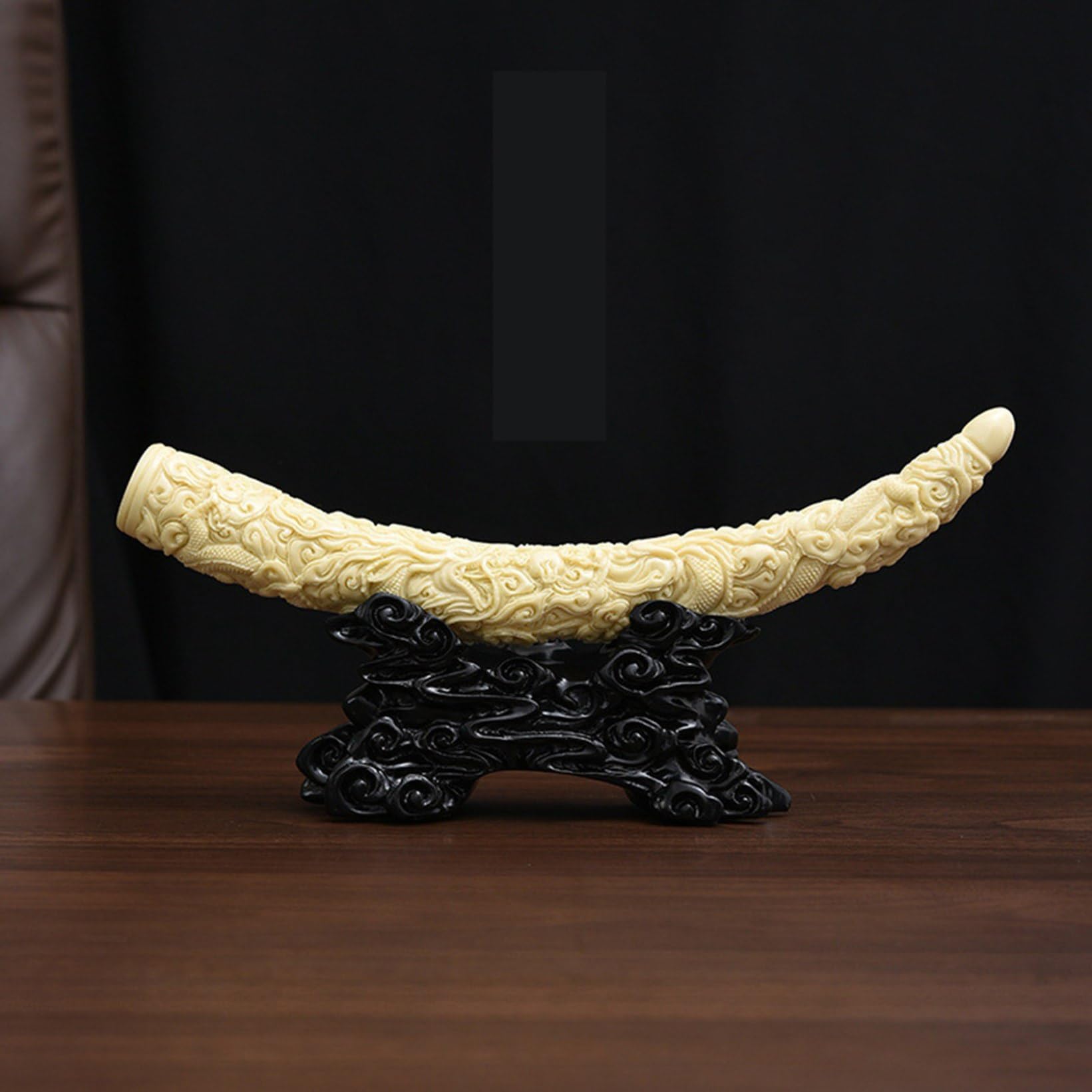 店舗良い Yahoo!オークション - 象牙風 置物 一本物 一本牙 長さ 重さ