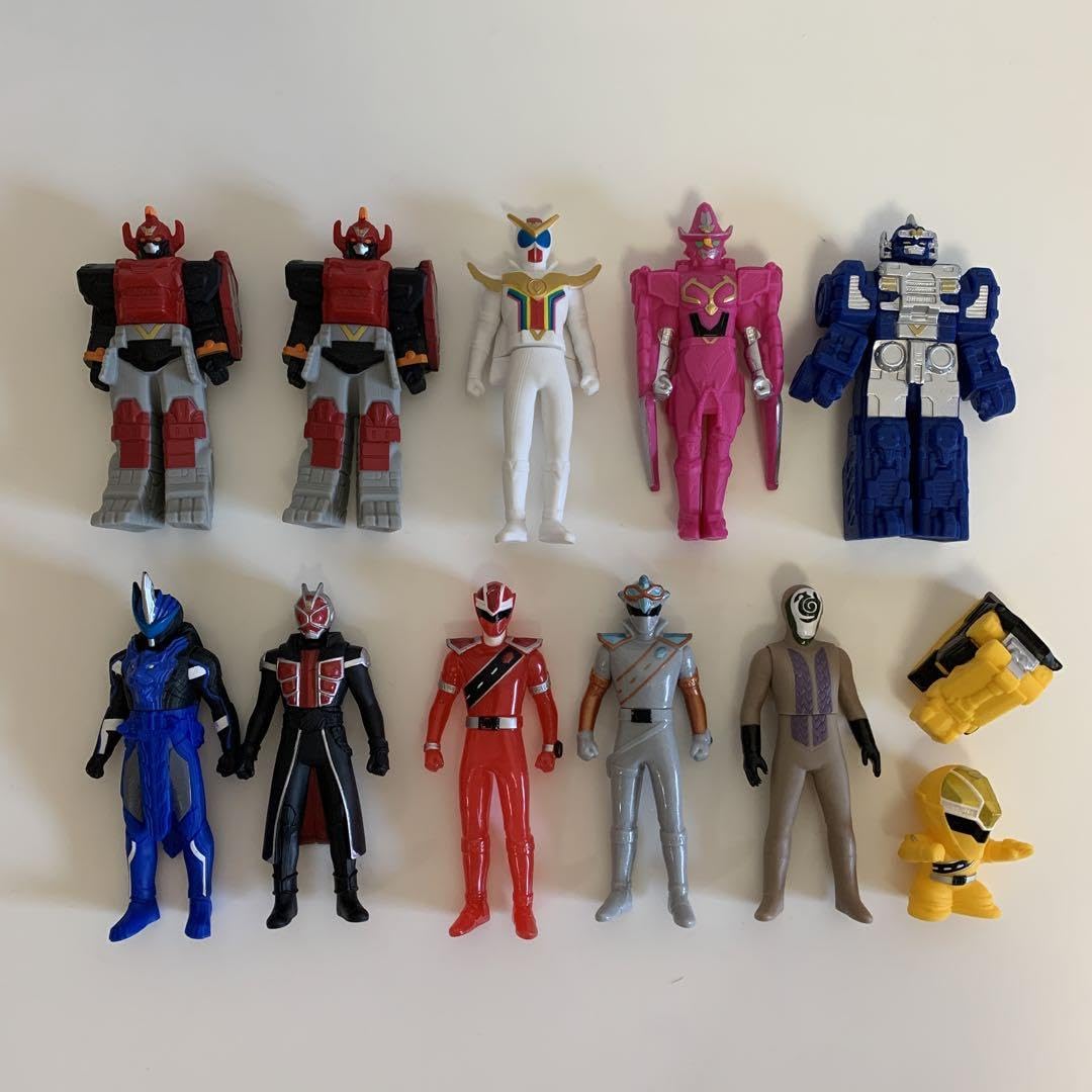 スーパー戦隊 ソフビフィギュアセット 85体セット 12～13cm Amazon.co