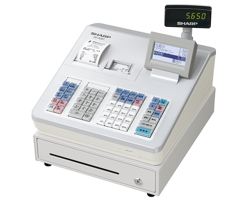 SHARP XE-A270BT レジスター ホワイト レシートロール付き SHARP XE