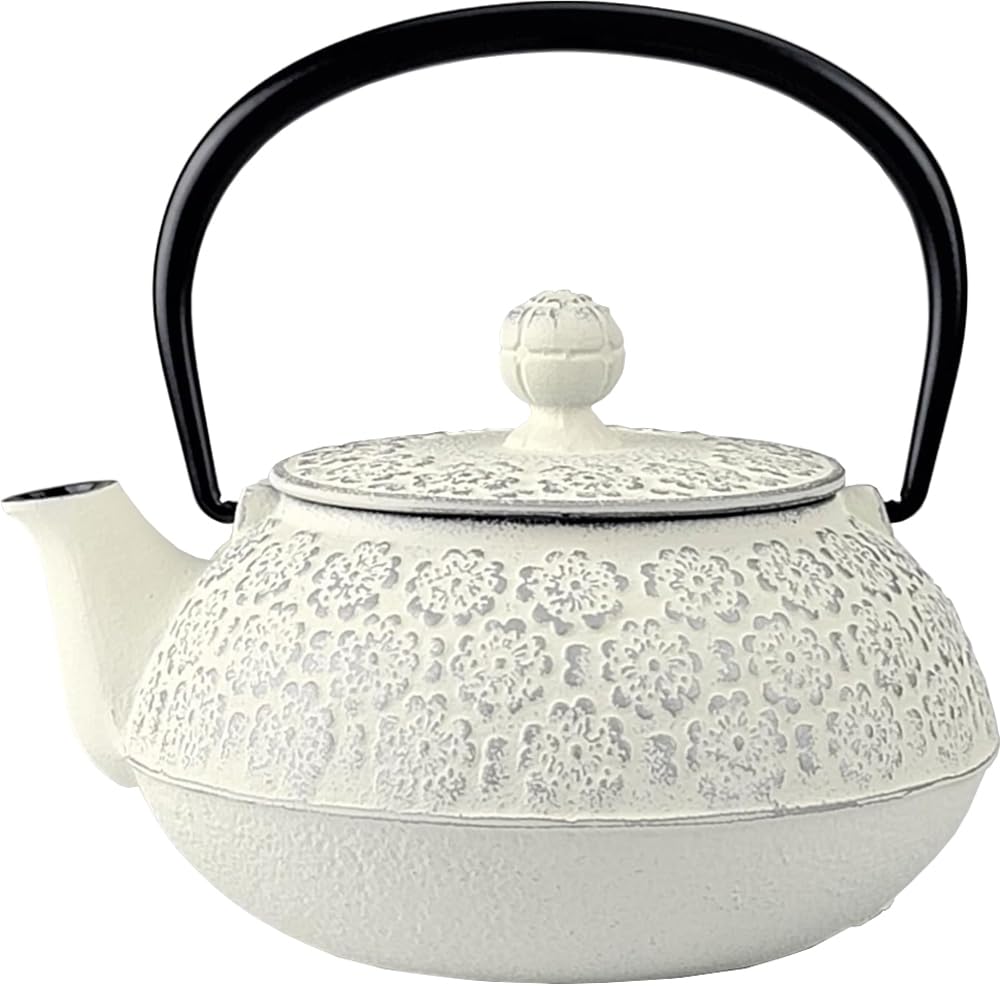 和骨董 重厚な1.5L南部あられ鉄瓶 鉄器 古物 骨董 茶道具 茶釜 菊⁄