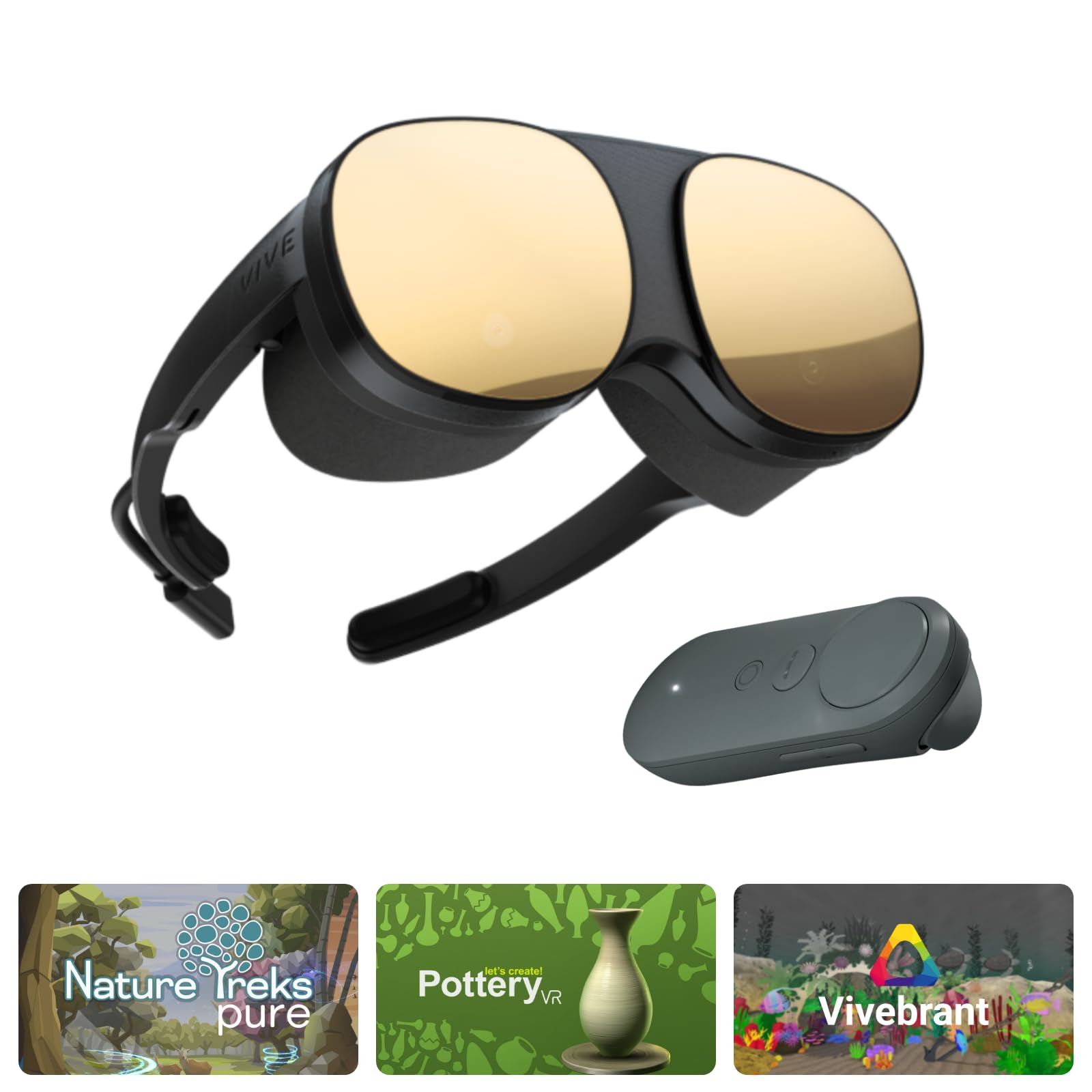 Amazon.com: HTC Vive Flow Virtual Reality Headset with Controller