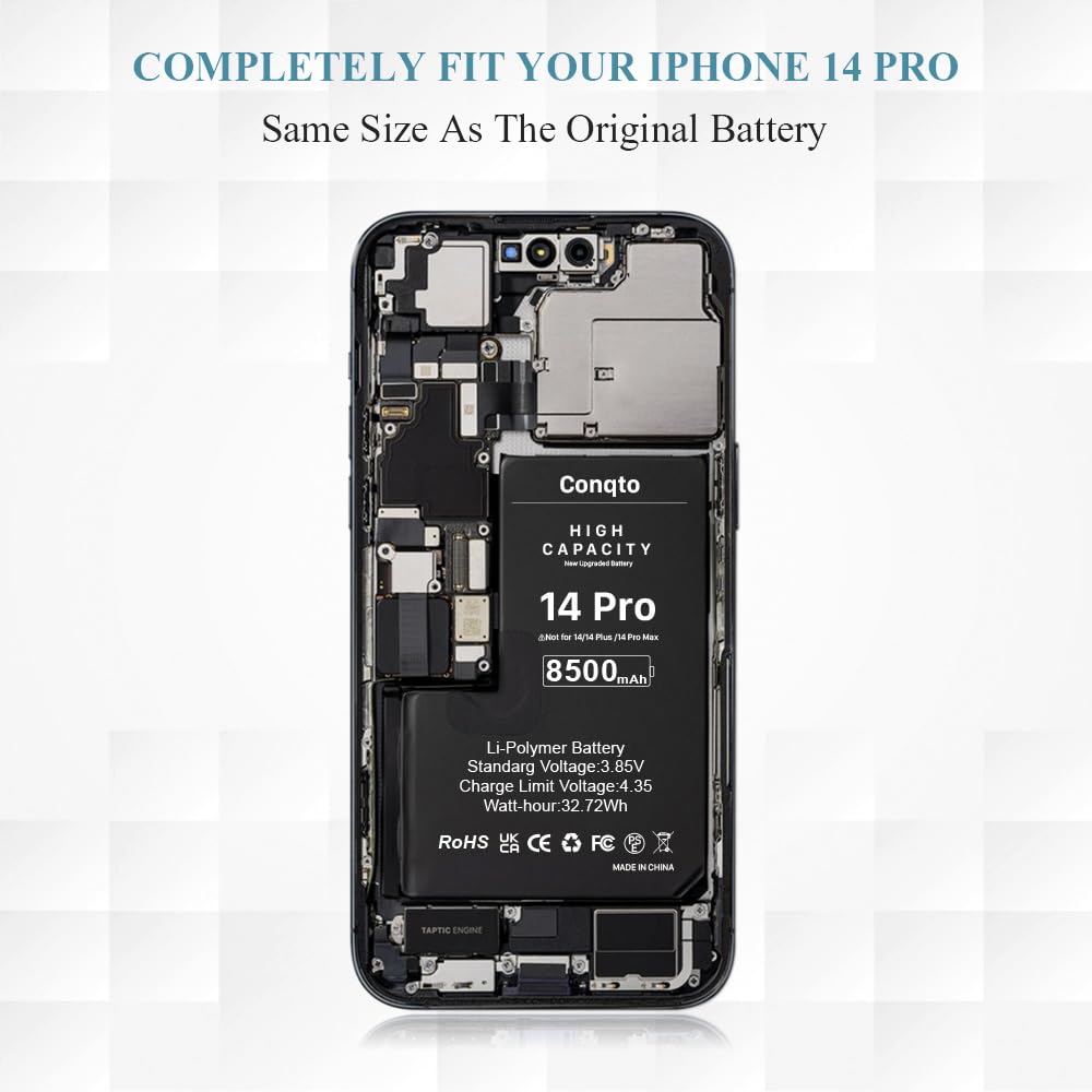 Iphone 14 Pro 128GB バッテリー84% 55043 Amazon.com: [8500mAh