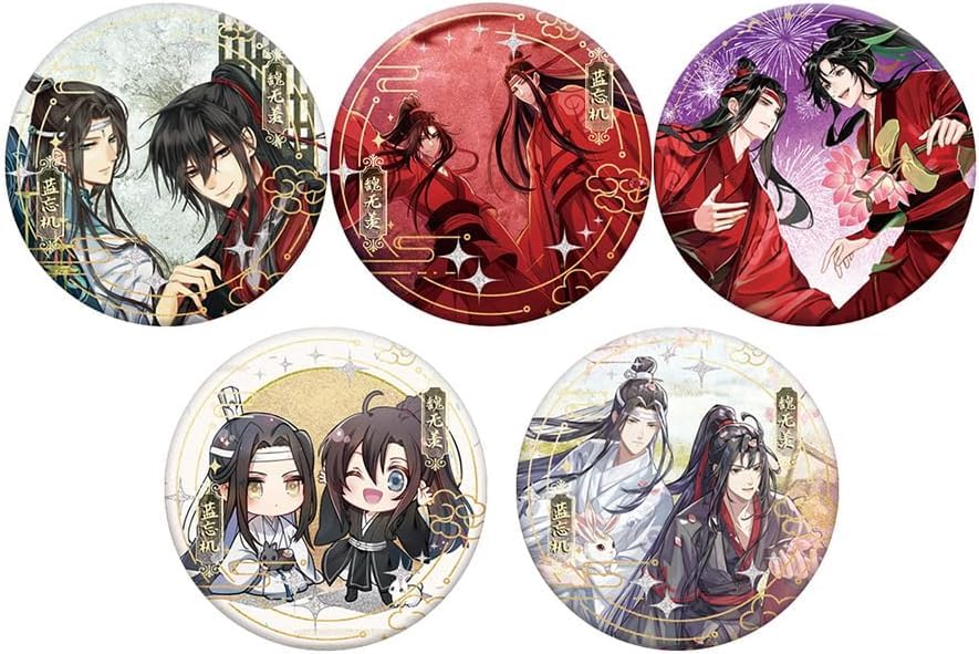 魔道祖師 グリッター扉絵缶バッジ vol.1魏無羨 藍忘機 忘羨 20点