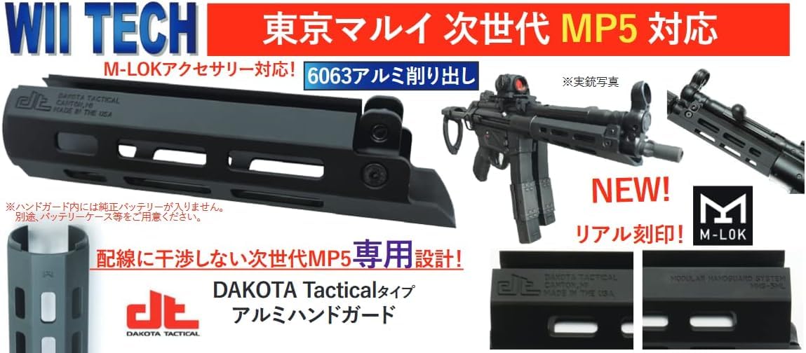 B&T製 MP5A3、A4、A5用実物レールハンドガード（箱付き） B&T製 MP5A3