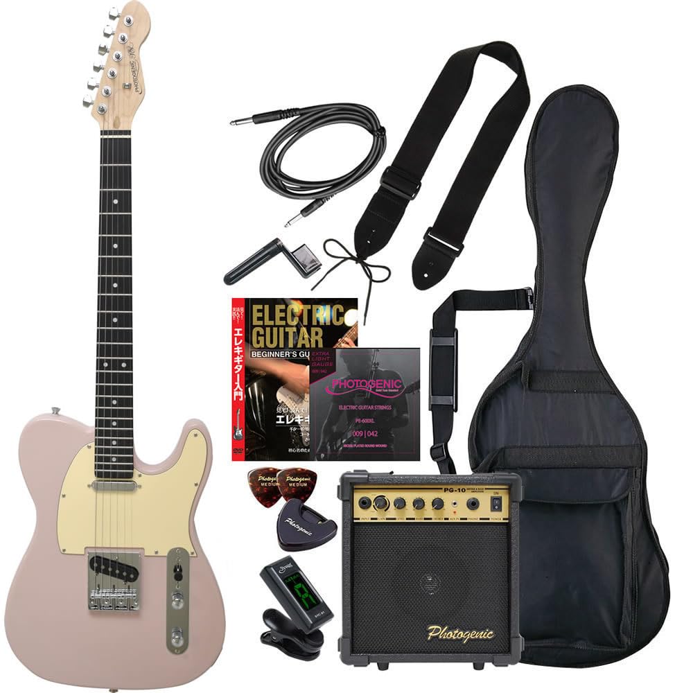 40Z Photo Genic ピンク ストラトキャスタータイプ エレキギター