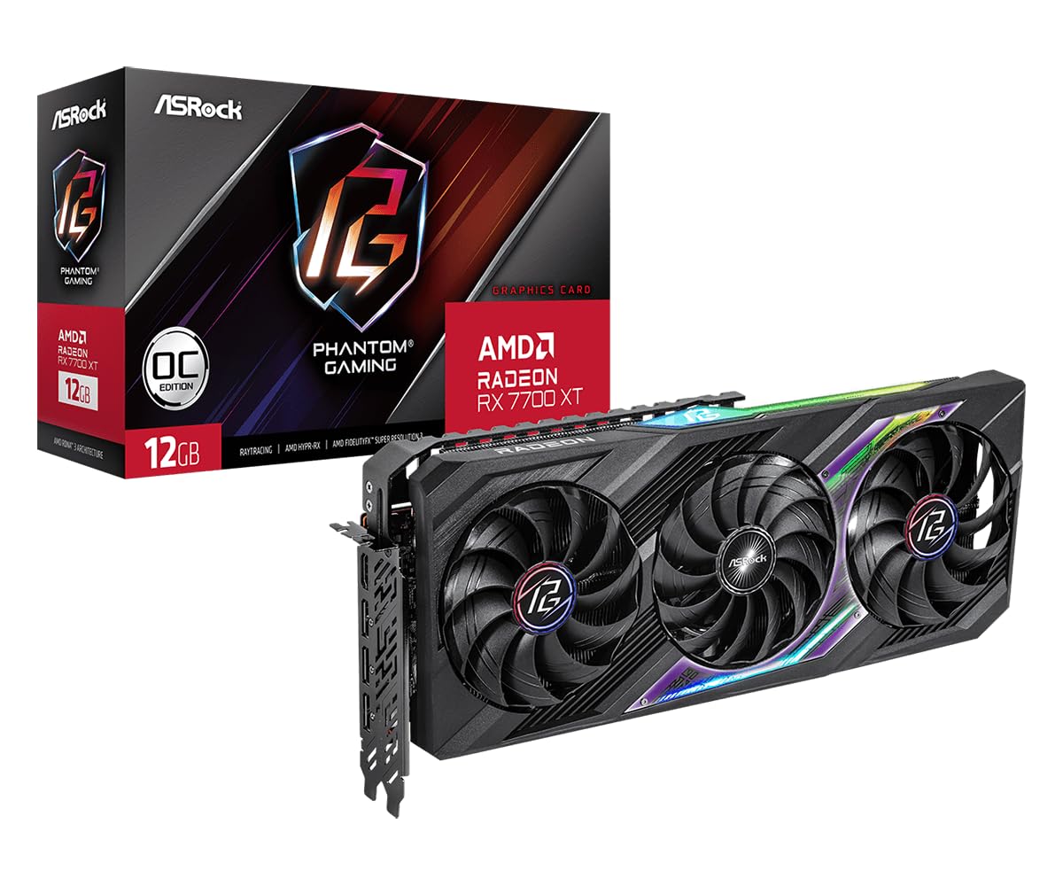 Amazon.com: ASRock Radeon / RX7700XT Graphics Board GDDR6 12 GB