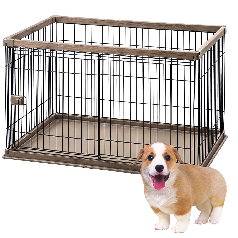 Amazon.co.jp: アイリスオーヤマ 犬 サークル ウッディサークル