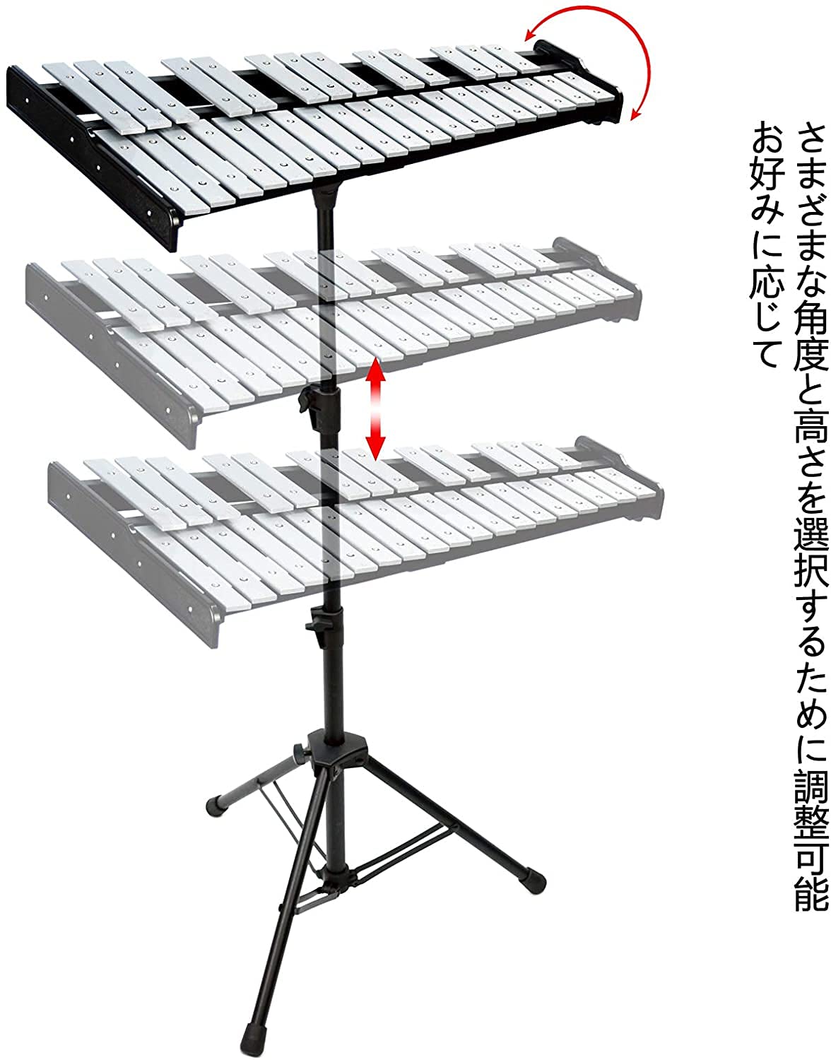 グロッケン 鉄琴 32音 スタンド付属 マレットx2本 メーカー不明 Amazon