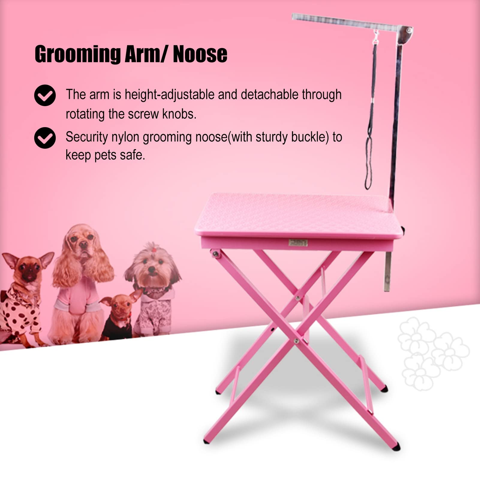 Ligato 回転トリミングテーブル ピンク Ligato 回転トリミングテーブル