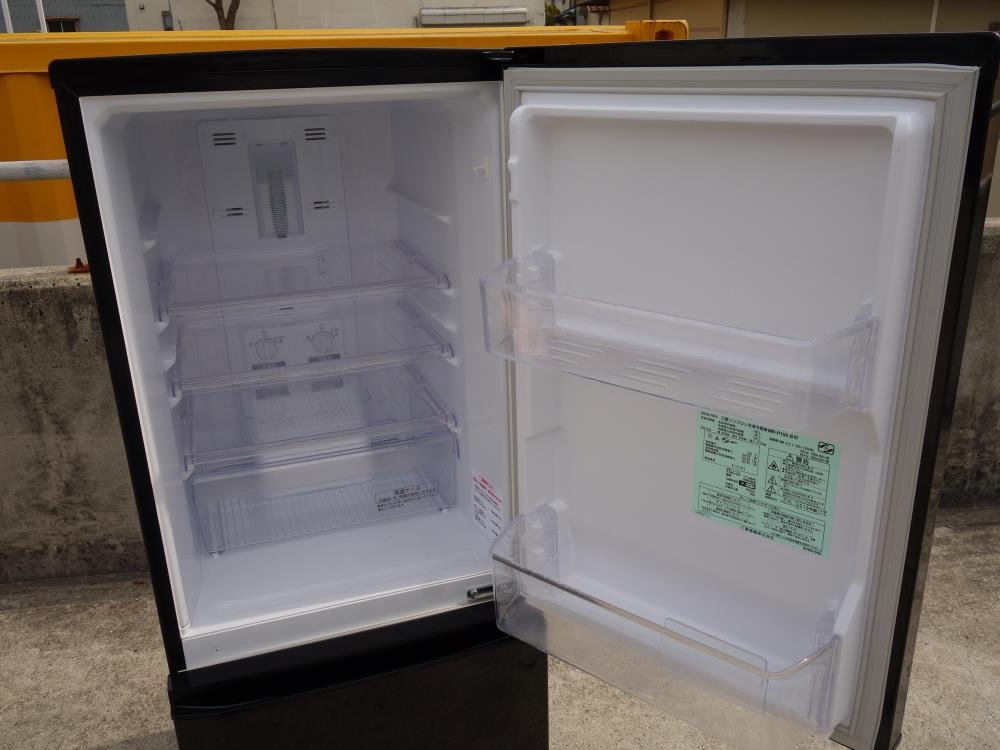 MITSUBISHI 三菱 146L 冷凍冷蔵庫 MR-P15D-B ブラック 動作品◇2018年