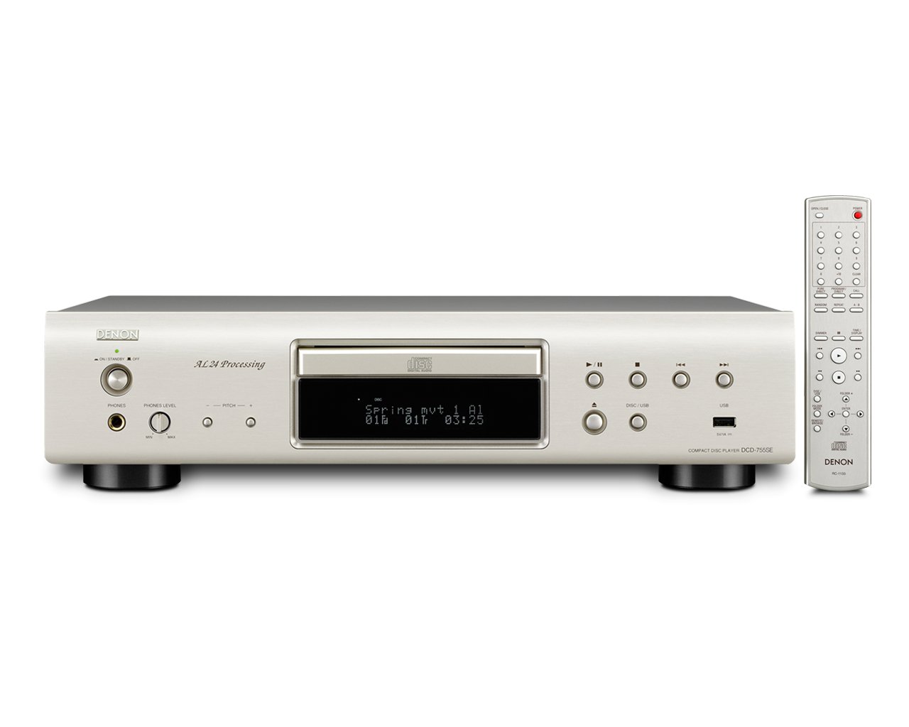 Amazon.co.jp: Denon CDプレーヤー プレミアムシルバー DCD-755SE-SP