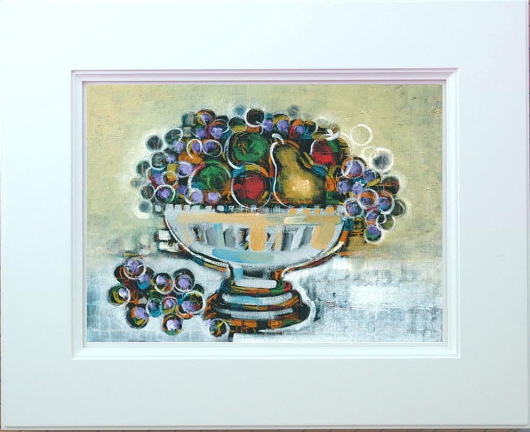 絵画 インテリア 油絵 uF6-061304 静物 フルーツ 絵画 インテリア 油絵