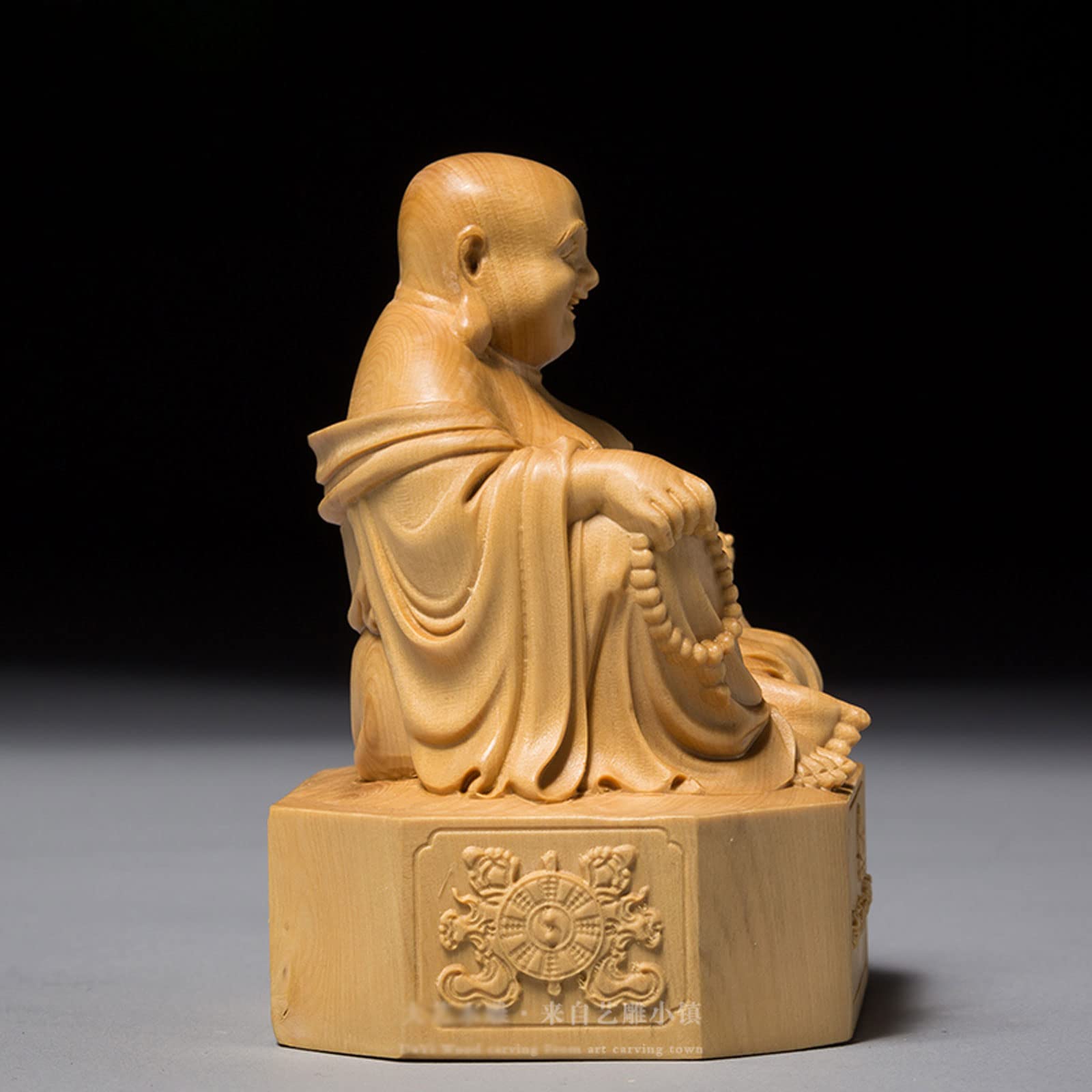 時代 唐木関羽置物 中国美術 ⑧