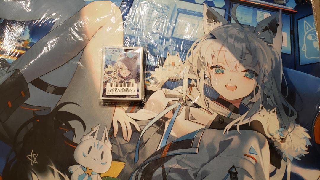 白上フブキ 4周年記念 ラバーマット プレイマット デッキケース