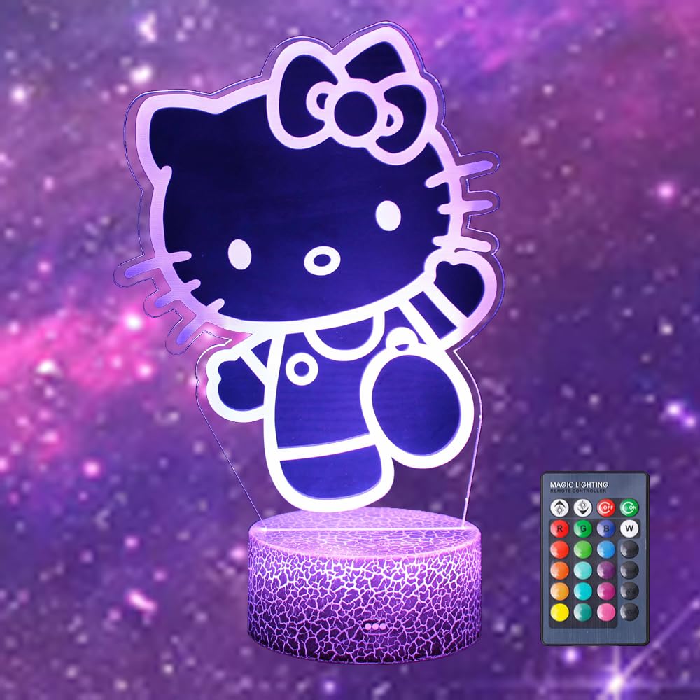 Amazon.co.jp : 猫用ナイトライト - キティランプ 16色変化 キティ装飾