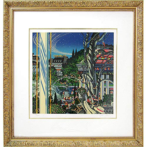 美品 ヒロ・ヤマガタ「イブニングパーティー」シルクスクリーン 大作