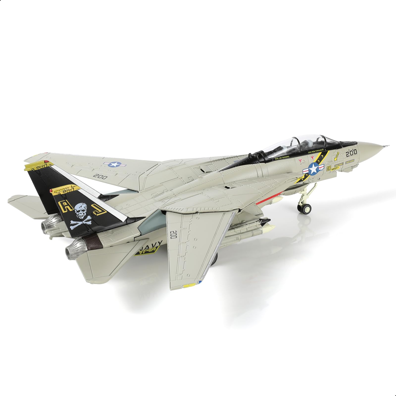 F-14A トムキャット ジョリーロジャース機 新品保管品】1/18 F-14A