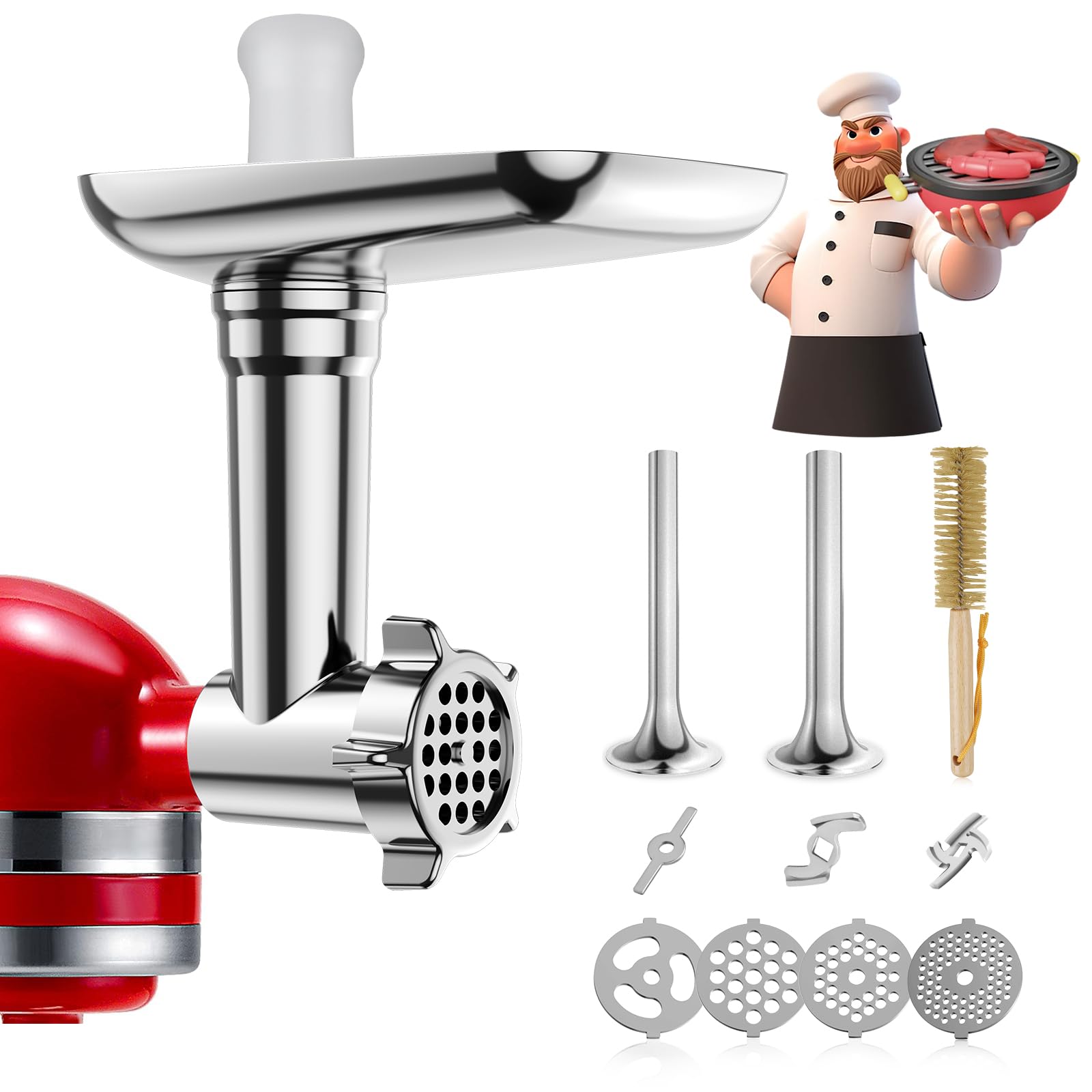 Amazon.com: Metal Food Grinder Attachments for KitchenAid Stand