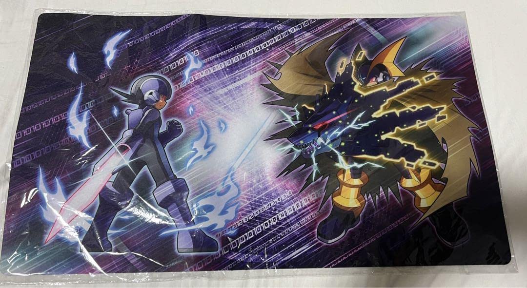 ロックマンエグゼ ダークロックマン フォルテ プレイマット ロックマン