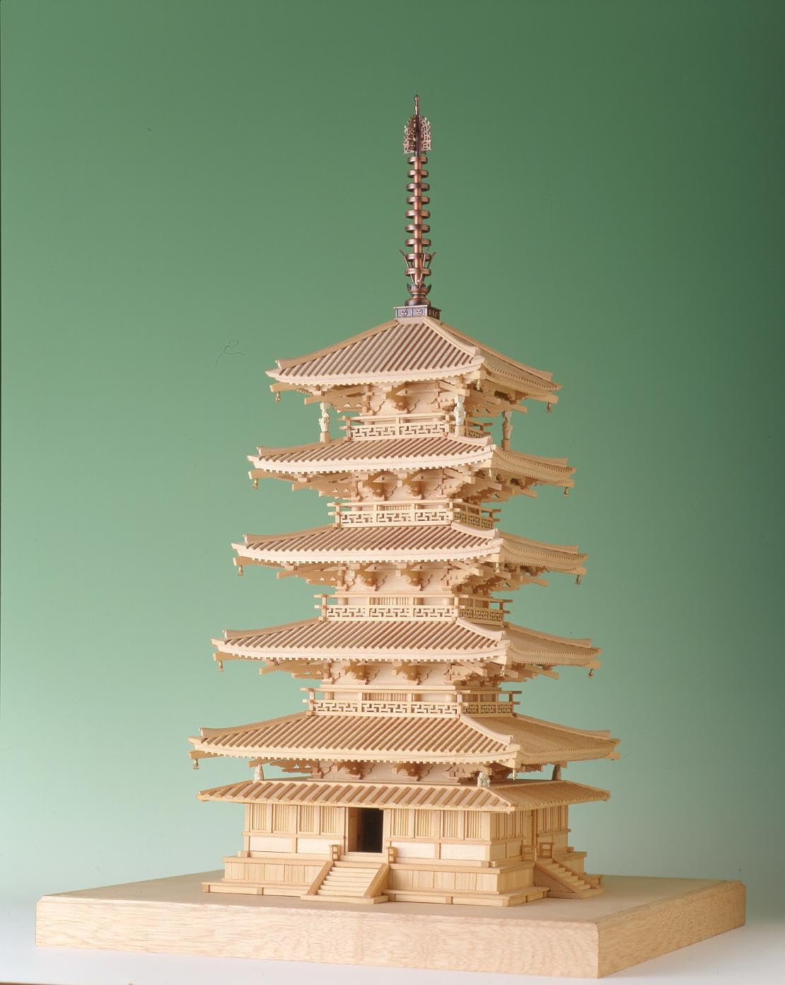 法起寺 神社 建築模型 1/50 1/50 法起寺三重塔 完成品 - 【公式