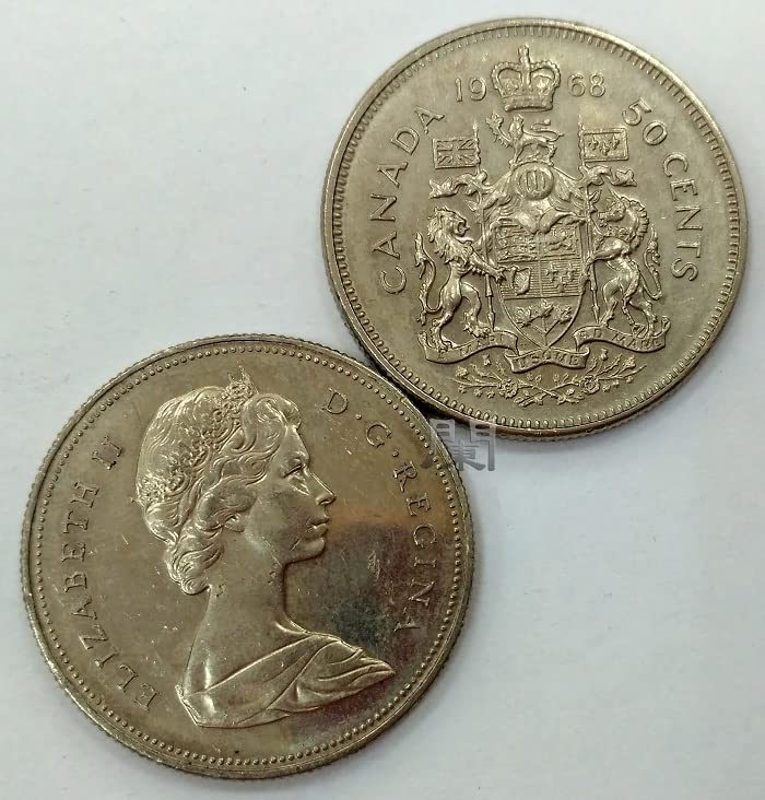 カナダ 25セント 1968年～1989年 22枚 トナカイ エリザベスII カナダ25