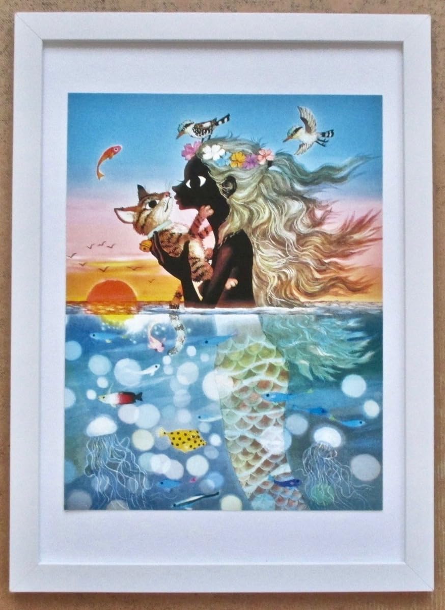 真作□藤城清治 版画 夕日の思い出□絵画 美しき日本 四季の情景 真作