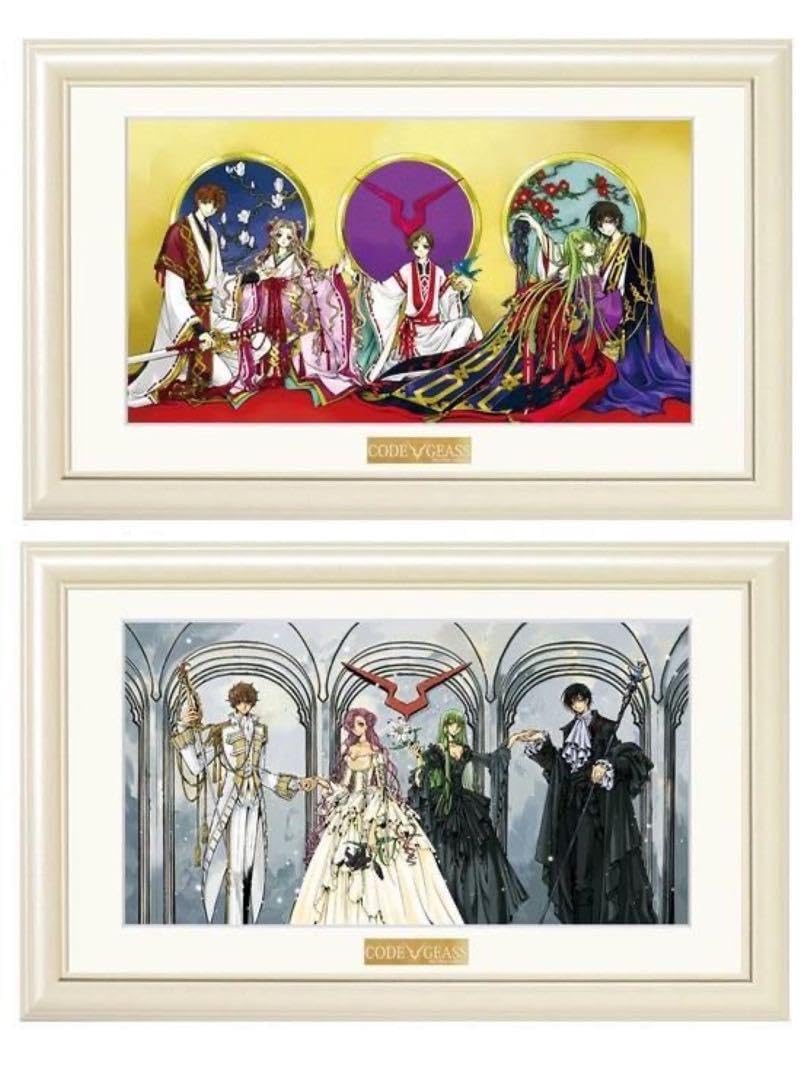 コードギアス 反逆のルルーシュ CLAMP 複製原画 ルルーシュ＆スザク