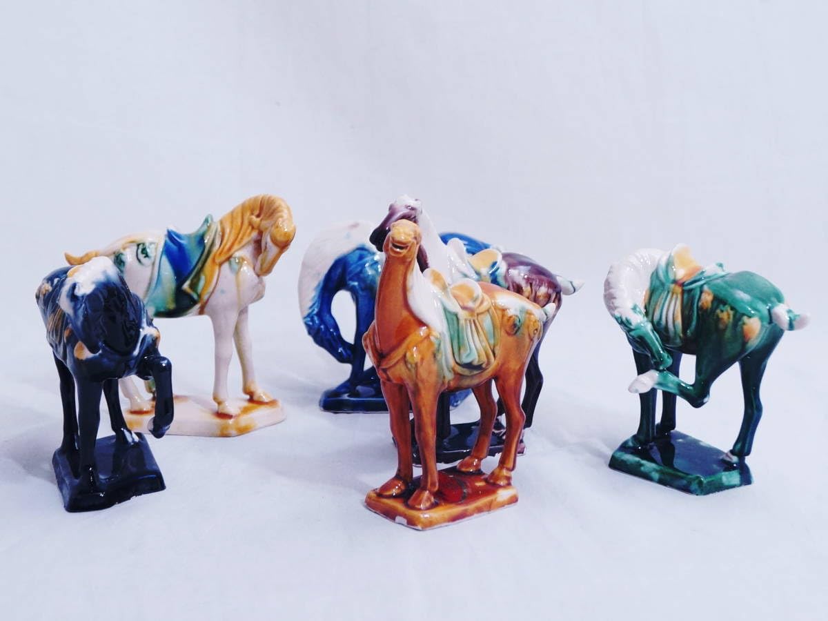 陶器の馬！ 6体セット 陶器の馬！ 6体セット 【公式通販】