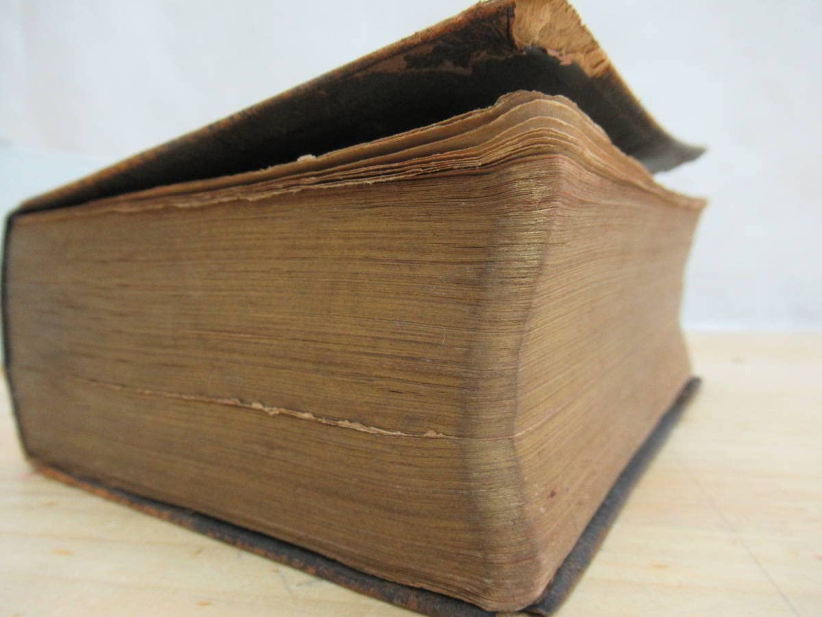 総革装・三方金□旧新約聖書 Holy Bible 東京/米国聖書會社 大正3年 総