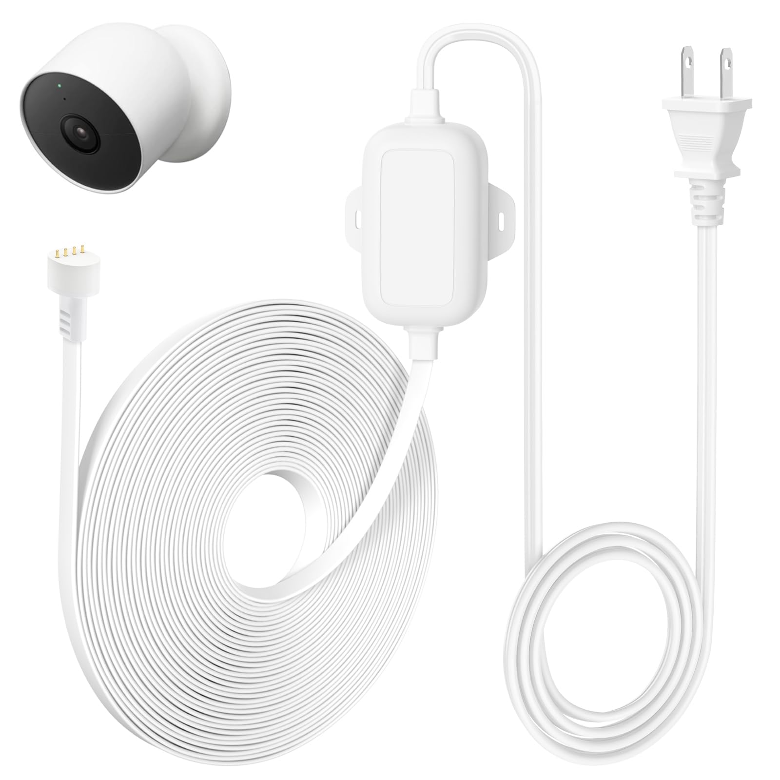 Google Nest Cam G3AL9 バッテリー式 防塵防滴ケーブルセット Google