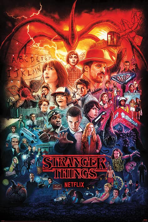 Amazon.co.jp: ストレンジャーシングス ポスター シーズンモンタージュ