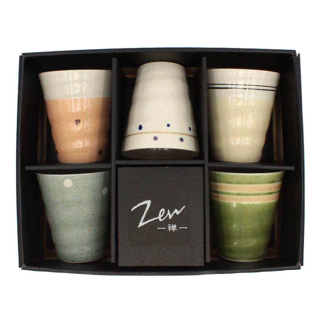 民藝 フリーカップ 手作り5個セット Amazon | 【ZEN-禅-】5柄セット フリー