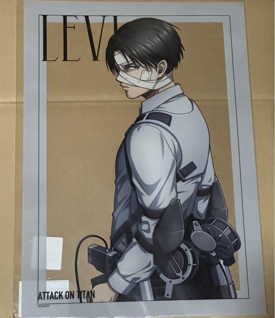 進撃の巨人 リヴァイ ハンジ A3クリアポスター ベースヤードトーキョー