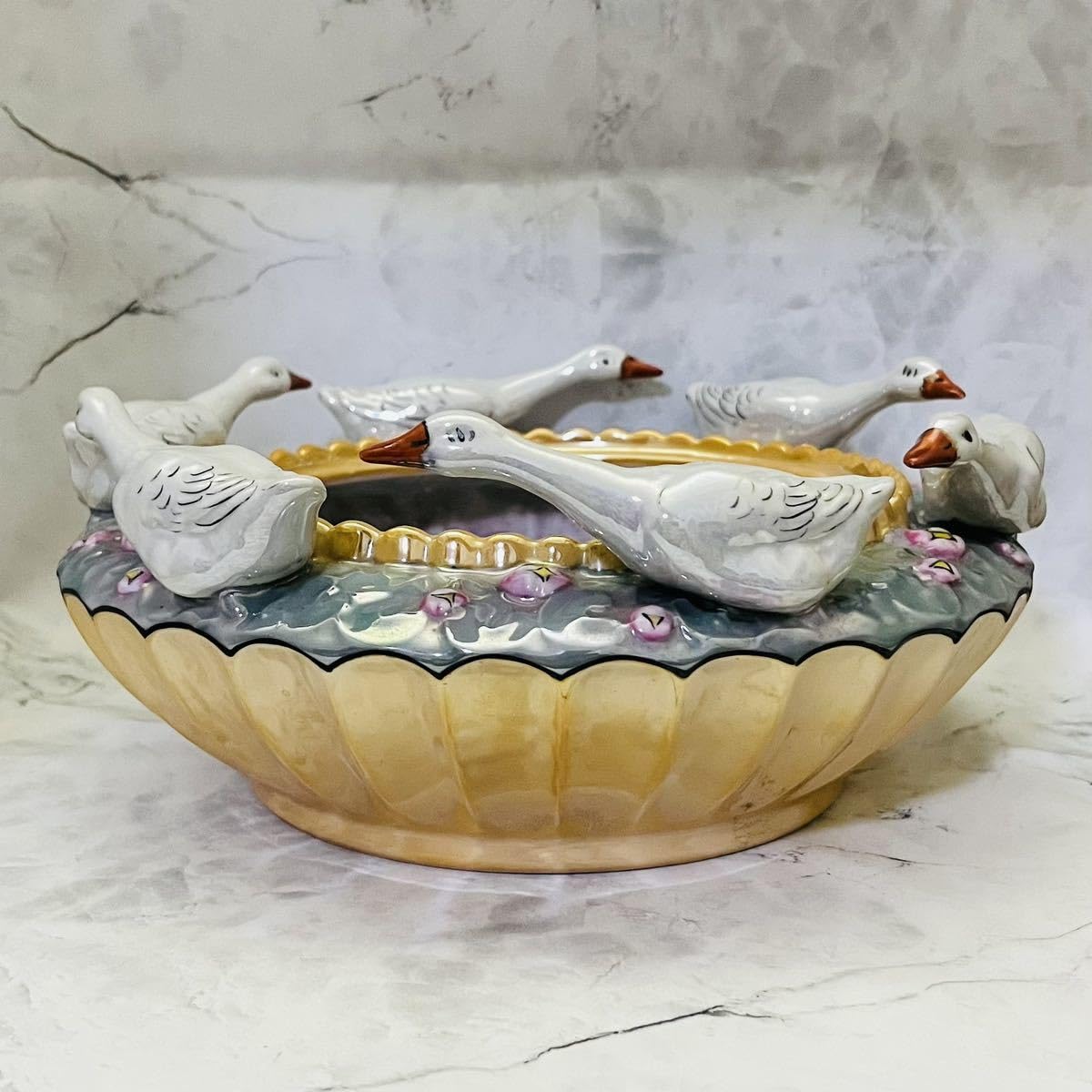 オールドノリタケ アールデコ ラスター彩 ピエロ 置物・トレー