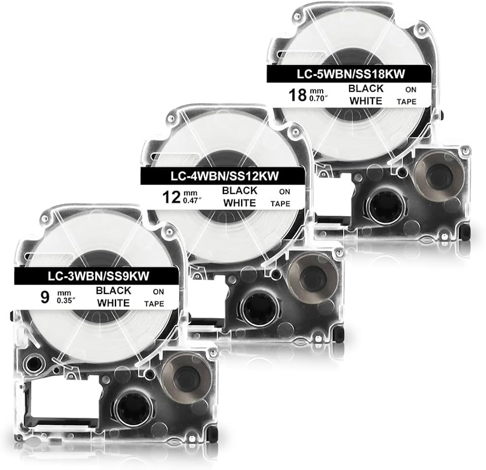 Amazon | テプラ 9mm 12mm 18mm 白 互換 キングジム テプラ テープ