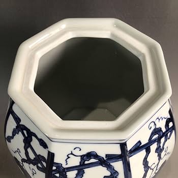 美術品◇ぶどう棚染付皆具 康月 水指 建水 蓋