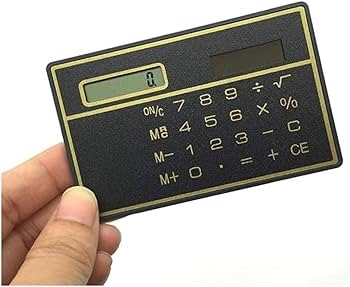 Amazon.co.jp: ミニ電卓 超薄型 大画面 クレジットカードサイズ 8桁