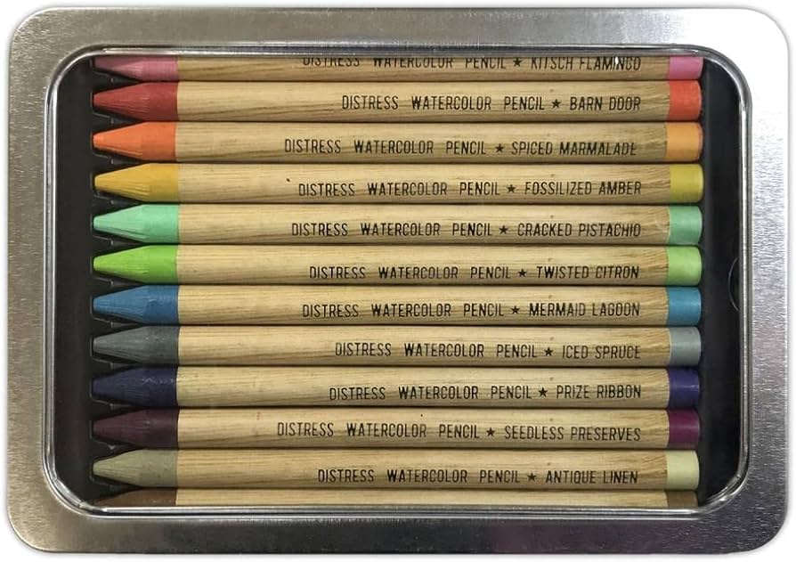 Amazon.com: Ranger Tim Holtz Distress Watercolour Pencils Set 2-12 pcs