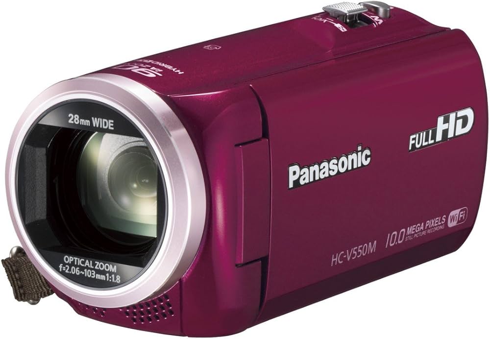 ⭐️Panasonic デジタルハイピジョン ビデオカメラ 赤 Amazon.co.jp