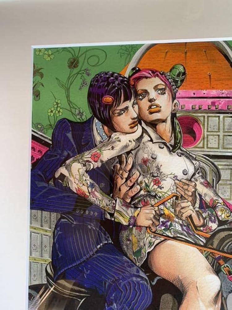 18日迄荒木飛呂彦 ジョジョ展複製原画 徐倫＆ブチャラティ ジョジョの奇妙