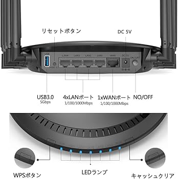 Amazon | WAVLINK Wi-Fi 無線LAN ルーター トライバンド 11ac AC3000
