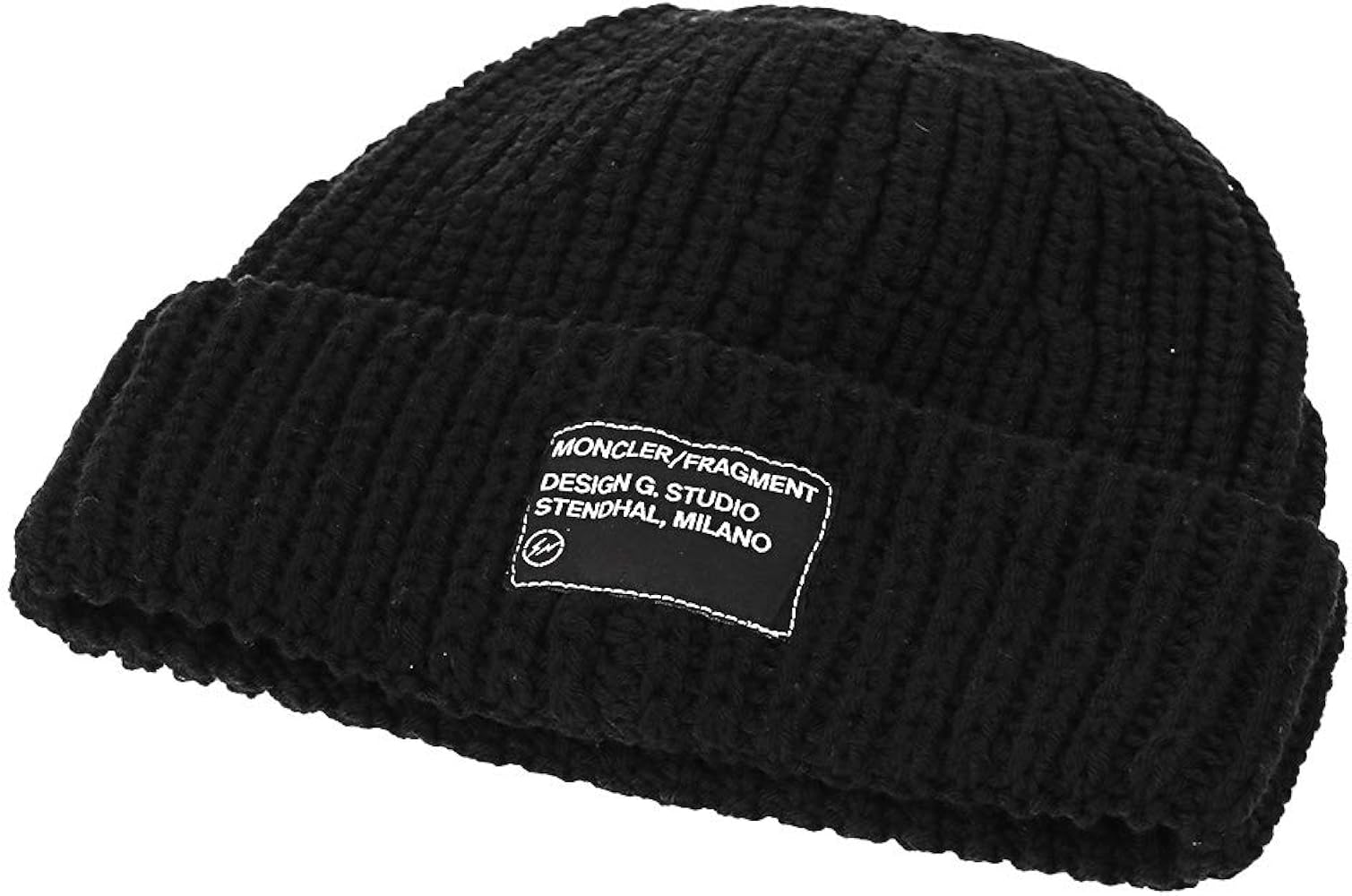 モンクレール ニット帽 ブラック 未使用品 MONCLER ブラック ニット帽