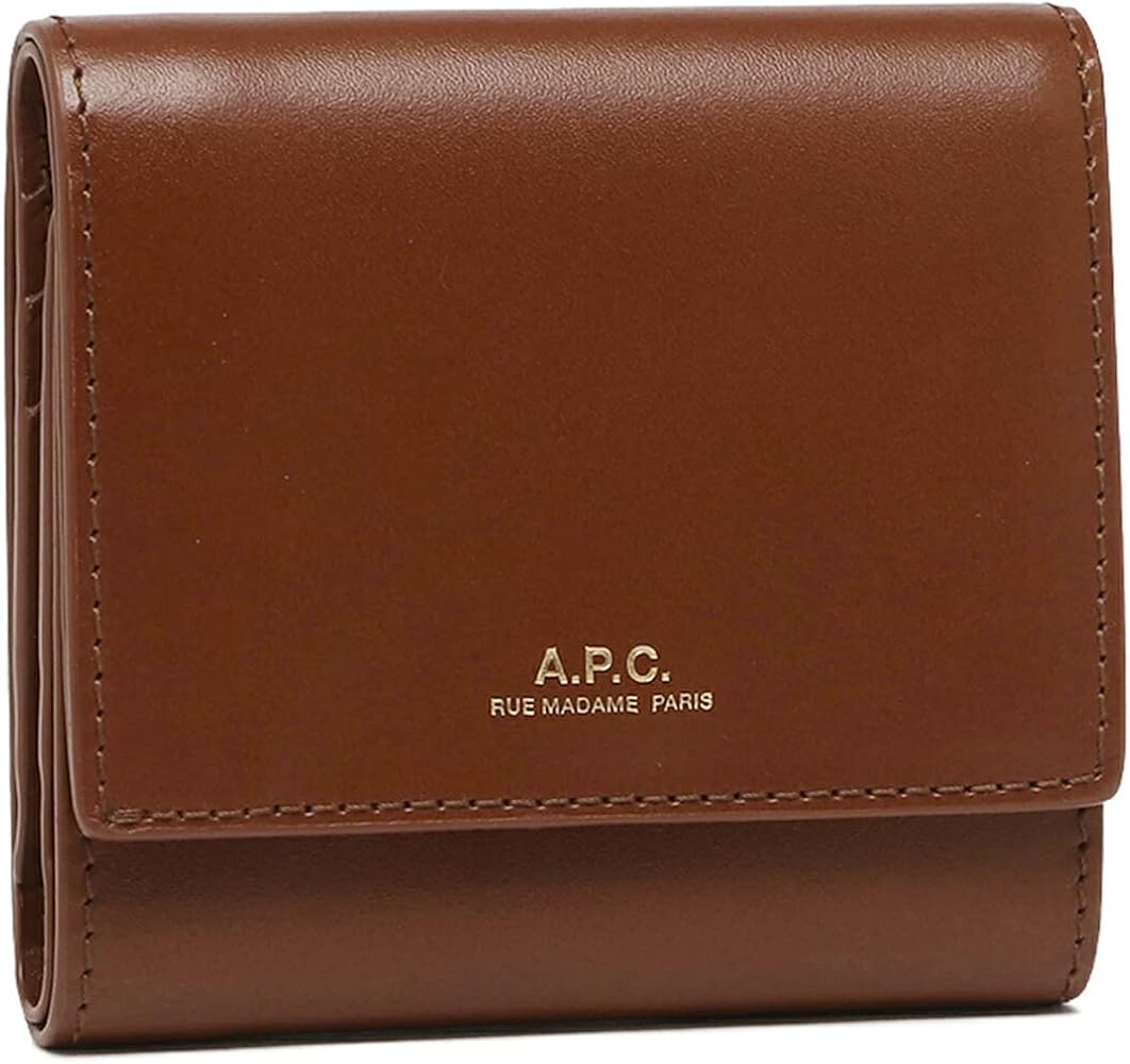 Amazon | [アーペーセー] 三つ折り財布 コンパクト財布 ブラウン