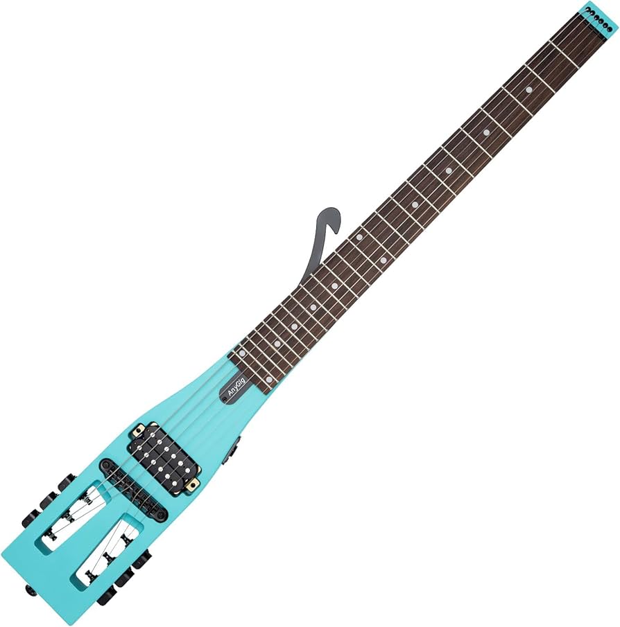 Amazon.com: Anygig Electric Guitar Practice Portable Travel Guitar